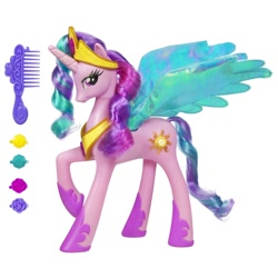 Size: 1500x1500 | Tagged: safe, princess celestia, barrette, brushable, comb, irl, photo, pinklestia, solo, toy