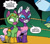 Size: 749x659 | Tagged: safe, idw, cheerilee, cloverleaf, diamante elegante, rarity, pony, unicorn, spoiler:comic, spoiler:comic29, iron hock, lucha libre, luchador, mystery mare, spanish, steel buns, wrestling