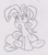 Size: 438x500 | Tagged: safe, artist:dfectivedvice, pinkie pie, earth pony, pony, grayscale, monochrome, sketch, solo, traditional art, underhoof