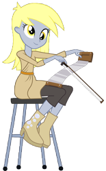 Size: 6200x10000 | Tagged: safe, artist:mpnoir, derpy hooves, equestria girls, rainbow rocks, absurd resolution, musical instrument, musical saw, simple background, solo, transparent background, vector