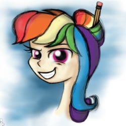 Size: 810x810 | Tagged: safe, artist:rsphoenix, derpibooru import, rainbow dash, human, humanized, solo