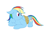 Size: 1240x877 | Tagged: safe, artist:alixnight, derpibooru import, rainbow dash, pegasus, pony, fall weather friends, female, inkscape, rope, simple background, solo, tied up, vector, white background