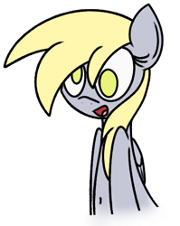 Size: 432x542 | Tagged: safe, artist:mr. rottson, derpy hooves, pegasus, pony, belly button, female, mare, open mouth, simple background, solo, transparent background