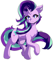 Size: 1080x1210 | Tagged: safe, artist:alesarox, starlight glimmer, pony, unicorn, cutie mark, female, floppy ears, lifted leg, looking at you, mare, simple background, solo, transparent background