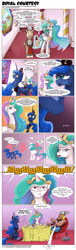 Size: 1004x3319 | Tagged: safe, artist:saturdaymorningproj, kibitz, princess celestia, princess luna, alicorn, pony, comic, crossover, mario, marvel comics, piranha plant, stained glass, super mario bros., thor, warp pipe