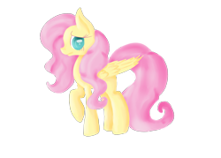 Size: 3500x2500 | Tagged: safe, artist:pumpkinkikile, fluttershy, pegasus, pony, female, mare, pink mane, solo, yellow coat