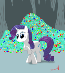 Size: 5545x6157 | Tagged: safe, artist:eriada, rarity, pony, unicorn, absurd resolution, gem, solo