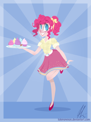 Size: 3301x4432 | Tagged: safe, artist:lolepopenon, pinkie pie, human, humanized, solo