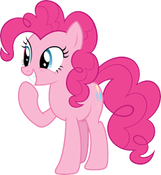 Size: 5250x5693 | Tagged: safe, artist:hawk9mm, pinkie pie, earth pony, pony, absurd resolution, simple background, solo, transparent background, vector