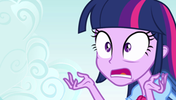 Size: 998x570 | Tagged: safe, derpibooru import, screencap, twilight sparkle, equestria girls, solo