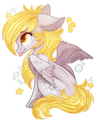 Size: 1024x1251 | Tagged: safe, artist:petrinox, derpy hooves, pony, cute, derpabetes, silly, silly pony, solo, tongue out