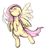 Size: 770x826 | Tagged: safe, artist:hpwendiz, fluttershy, pegasus, pony, female, flying, mare, solo