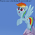 Size: 729x729 | Tagged: safe, derpibooru import, edit, edited screencap, screencap, rainbow dash, pegasus, pony, my little pony: the movie, bronybait, cropped, cute, dashabetes, flying, invitation, mountain, question, sky, smiling, snow, solo