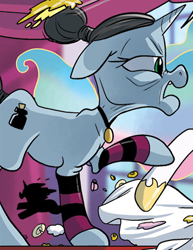 Size: 325x421 | Tagged: safe, idw, princess celestia, alicorn, pony, spoiler:comic, female, professor inkwell