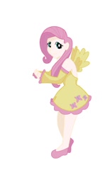 Size: 705x1134 | Tagged: safe, artist:thenoodledude, fluttershy, human, humanized, solo