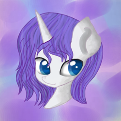 Size: 1100x1100 | Tagged: safe, artist:kittyriffic, rarity, pony, unicorn, female, horn, mare, solo, white coat