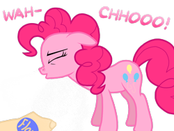 Size: 2048x1536 | Tagged: safe, artist:proponypal, pinkie pie, earth pony, pony, cute, fetish, flour, mucus, sneezing, sneezing fetish, snot, solo, spit, spray