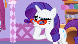 Size: 1366x768 | Tagged: safe, screencap, rarity, pony, unicorn, suited for success, duckface, solo