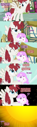 Size: 1120x3780 | Tagged: safe, artist:beavernator, princess celestia, oc, oc:fausticorn, alicorn, pony, all glory to the beaver grenadier, baby, baby pony, cewestia, cloudsdale, comic, cute, cutelestia, filly, ponyville, space, stars, sun