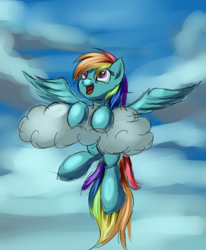 Size: 4200x5100 | Tagged: safe, artist:grennadder, derpibooru import, rainbow dash, pegasus, pony, absurd resolution, cloud, cloudy, sketch, solo