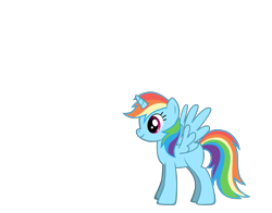 Size: 3320x2600 | Tagged: safe, derpibooru import, rainbow dash, alicorn, pony, pony creator, race swap, rainbowcorn, solo