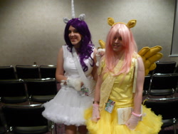 Size: 3072x2304 | Tagged: safe, fluttershy, rarity, human, cosplay, irl, irl human, photo