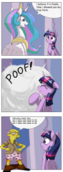 Size: 1024x2793 | Tagged: safe, artist:otakuap edit, princess celestia, twilight sparkle, twilight sparkle (alicorn), alicorn, pony, asa, celestia's true form, character to character, clothes, comic, crazy old man singer, exploitable meme, female, lyrics, mare, meme, old jewish man, song, the old gray mare, the simpsons, underwear