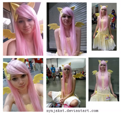 Size: 1762x1674 | Tagged: safe, artist:nynjakat, fluttershy, human, cosplay, irl, irl human, photo