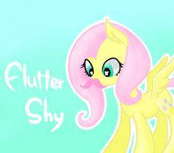 Size: 800x700 | Tagged: safe, artist:shining-dog, fluttershy, pegasus, pony, moustache, pixiv, solo, warfstache