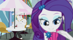 Size: 1265x697 | Tagged: safe, screencap, bulk biceps, rarity, equestria girls, life is a runway, clothes, female, male