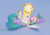 Size: 2000x1400 | Tagged: safe, artist:uncommented, princess celestia, alicorn, pony, 3d, behaving like a cat, cute, cutelestia, grin, happy, hoofy-kicks, legs in air, on back, playing, smiling, solo, spread wings, sun, tangible heavenly object