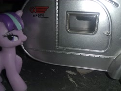 Size: 3264x2448 | Tagged: safe, starlight glimmer, pony, unicorn, blind bag, everfree customs, toy, trailer