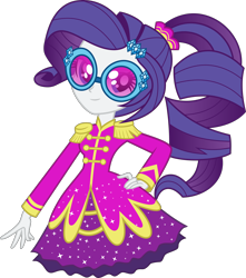 Size: 2652x3000 | Tagged: safe, artist:katequantum, rarity, equestria girls, friendship through the ages, rainbow rocks, high res, sgt. rarity, solo