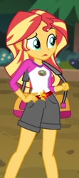 Size: 266x601 | Tagged: safe, screencap, sunset shimmer, equestria girls, legend of everfree, cropped