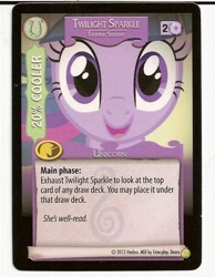 Size: 560x720 | Tagged: safe, derpibooru import, twilight sparkle, ccg, enterplay, merchandise, mlp trading card game