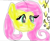 Size: 732x600 | Tagged: safe, artist:universoon, fluttershy, pegasus, pony, female, mare, pink mane, solo, yellow coat