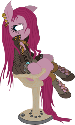 Size: 3781x6289 | Tagged: safe, artist:fluttershy750, pinkie pie, earth pony, pony, piercing, pinkamena diane pie, solo