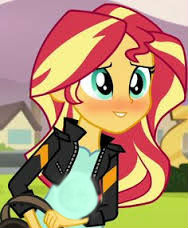 Size: 188x228 | Tagged: safe, edit, edited screencap, screencap, sunset shimmer, comic:a new change, equestria girls, friendship games, backpack, bad edit, embarrassed, female, picture for breezies, pregnant, pregnant edit, solo, teen pregnancy, teenager