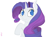 Size: 1024x767 | Tagged: safe, artist:patootiecutie, rarity, pony, unicorn, female, horn, mare, solo, white coat