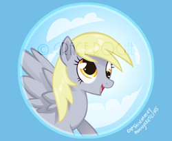 Size: 402x330 | Tagged: safe, artist:captainmoony, derpy hooves, pegasus, pony, button, female, mare, solo