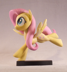 Size: 800x848 | Tagged: safe, artist:frozenpyro71, fluttershy, action pose, craft, irl, sculpture, solo, spread wings