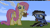 Size: 1366x768 | Tagged: safe, fluttershy, oc, oc:blue eyes, pegasus, pony, minecraft, minecraft pixel art, pixel art