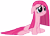 Size: 3800x2750 | Tagged: safe, artist:atomicgreymon, pinkie pie, earth pony, pony, pinkamena diane pie, sad, simple background, sitting, solo, transparent background, vector