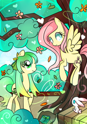 Size: 1000x1414 | Tagged: safe, artist:ireland_lina, fluttershy, oc, pegasus, pony, pixiv