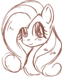 Size: 1106x1375 | Tagged: safe, artist:kiriya, fluttershy, pegasus, pony, monochrome, pixiv, solo