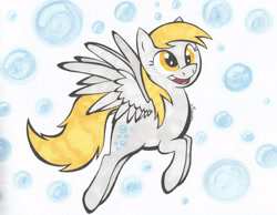 Size: 2060x1598 | Tagged: safe, artist:theresamooseloose, derpy hooves, pegasus, pony, female, mare, solo, traditional art