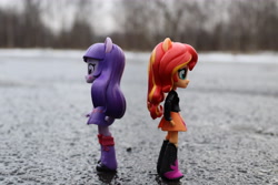 Size: 6000x4000 | Tagged: safe, artist:artofmagicpoland, sunset shimmer, twilight sparkle, equestria girls, doll, equestria girls minis, female, game a like photo, lesbian, shipping, sunsetsparkle, toy