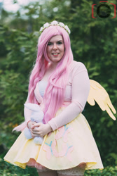 Size: 1333x2000 | Tagged: safe, artist:mintyblitzz, fluttershy, human, clothes, cosplay, female, irl, irl human, photo, solo, sweater, sweatershy