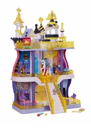 Size: 1131x1600 | Tagged: safe, princess celestia, spike, alicorn, dragon, pony, cake, cakelestia, castle, toy