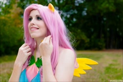 Size: 3137x2100 | Tagged: safe, artist:flying-fox, artist:koi-ishly, fluttershy, human, cosplay, irl, irl human, photo, solo